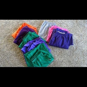 Lot of 8 Scrub bottoms Size L.